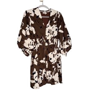 Entro brown black‎ and white mini dress